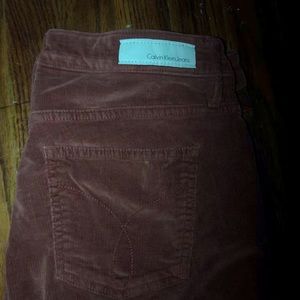 Red Calvin Klein Pants